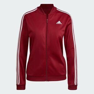 ADIDAS  Women's 3-Stripes  TRACK TOP Burgundy  SIZE LARGE HP0007 NWT